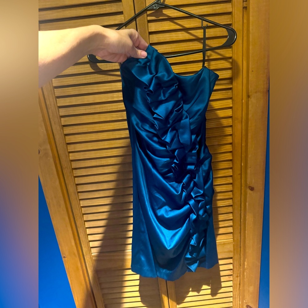 Jessica McClintok blue cocktail dress